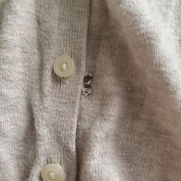 Vintage Old Navy Women's Grey Button Up Cardigan Preppy Twee Hipster Indie - Picture 4 of 7